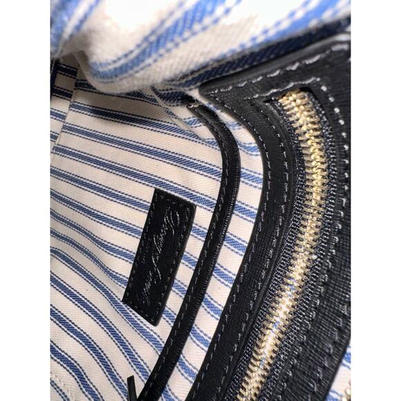 Dooney & Bourke Saffiano Black Leather Zip Crossbody Shoulder Bag B000478 - Picture 13 of 16